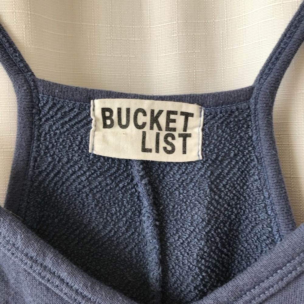 BUCKETLIST Tank Style Jumpsuit Blue Size Medium - Picture 7 of 15